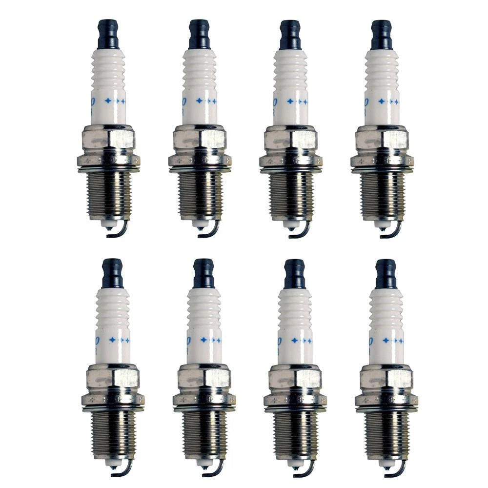 Set of 8 Denso Double Platinum Spark Plugs (Gap 0.044) for