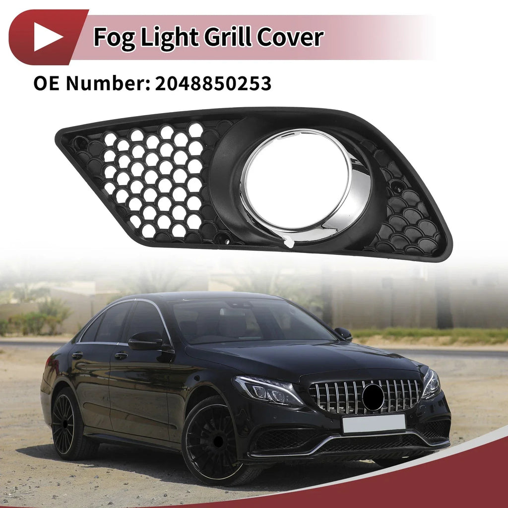 Front Left Fog Light Grill for Mercedes-Benz C300 (2008-2012)