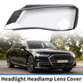 1 Pc Headlight Lens Cover for Audi A8 (2010–2013) Black