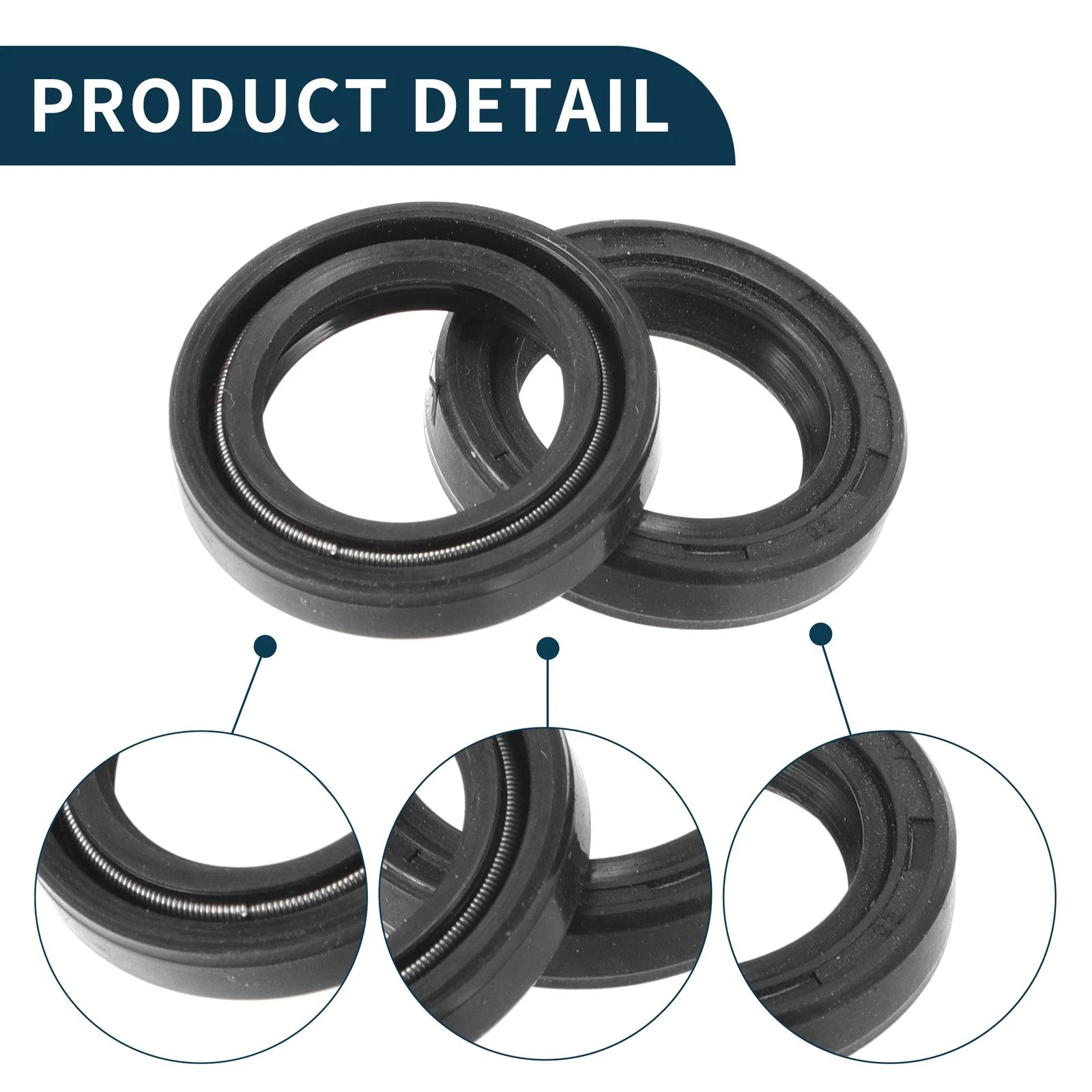 Set of 5 Oil Seal Rotary Shaft Seal NBR Rubber 17x25x5mm