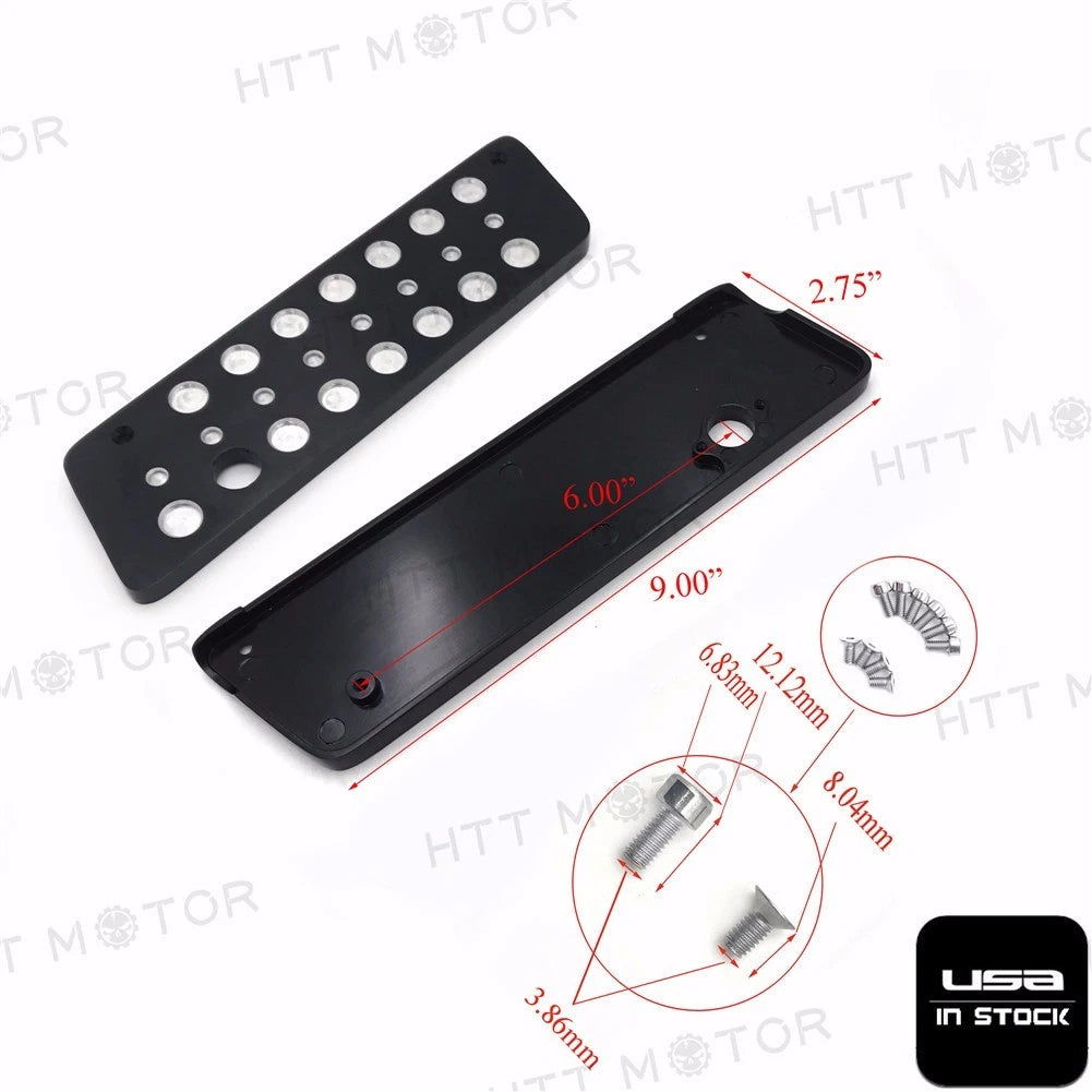 Bubble Saddlebag Latch Cover Set for Harley FLHR Road King (1994–2013)