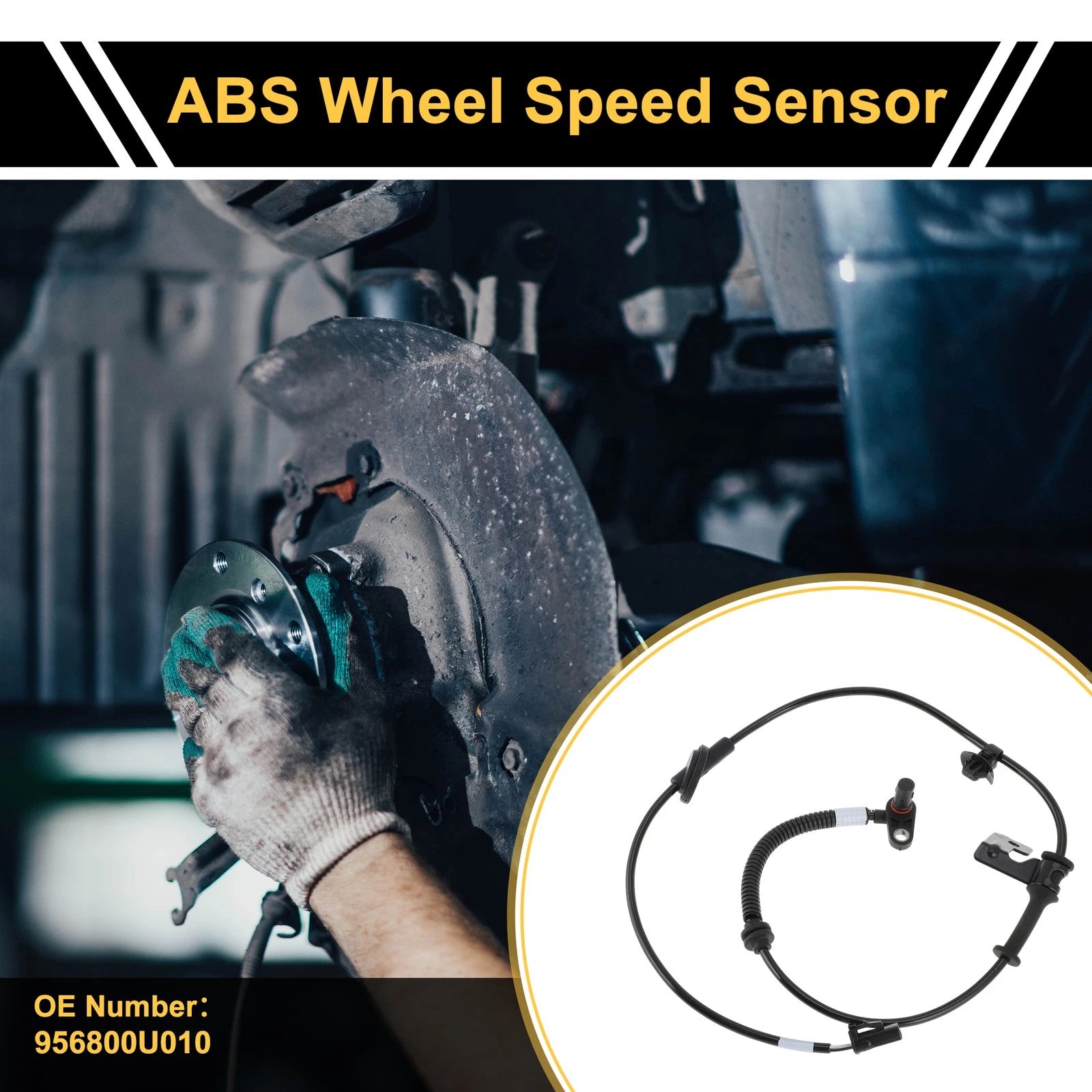 ABS Wheel Speed Sensor No. 956800U010 for Hyundai Verna (2006–2010) Rear Left