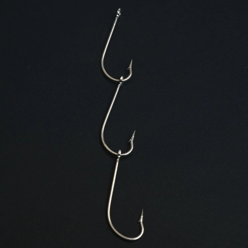 Gang Hooks for Sea Angling (10 Strings) - Carbon Steel for Squid & Large Fish
