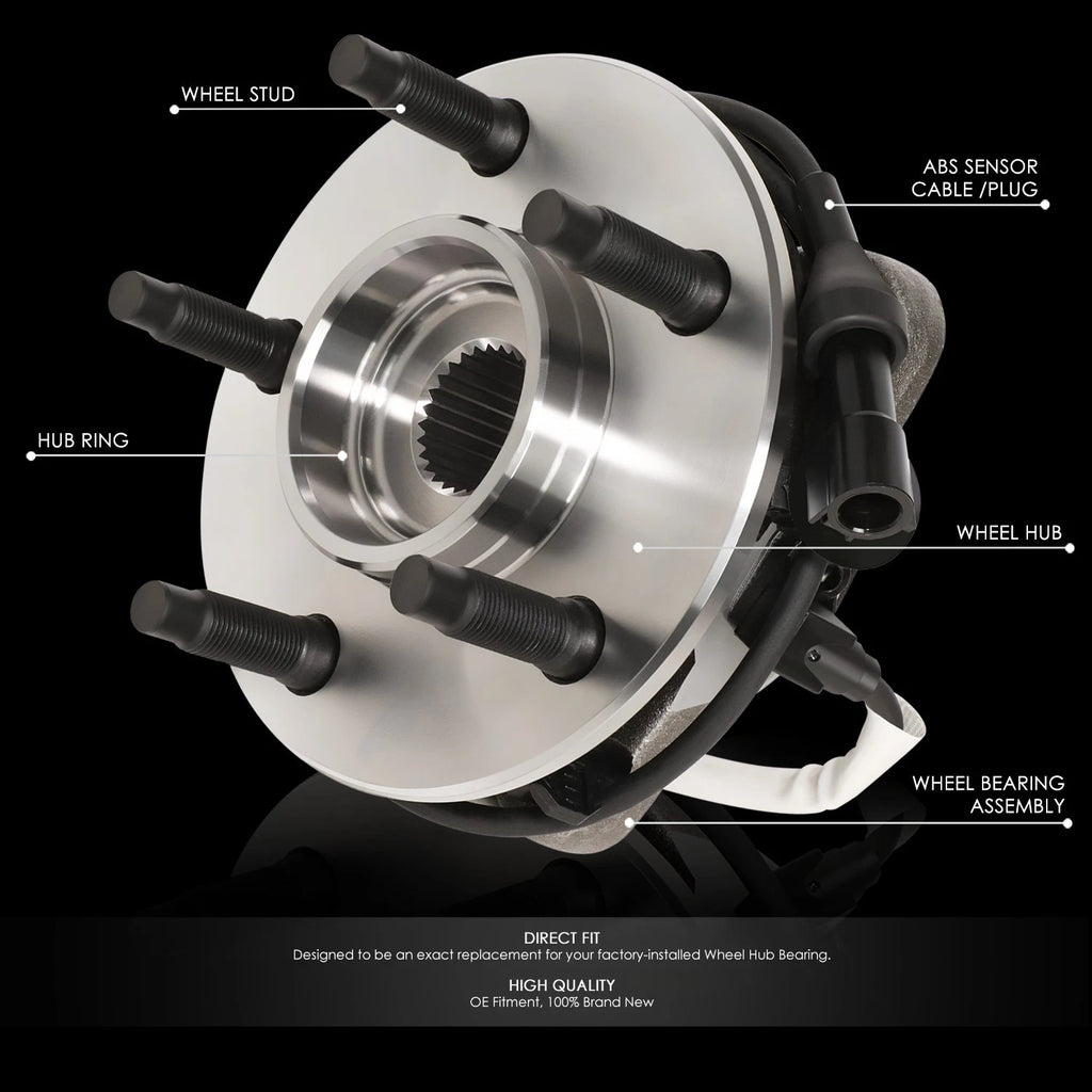 Wheel Bearing Hub for Ford F150 Heritage 4WD (2000–2004) w/ ABS