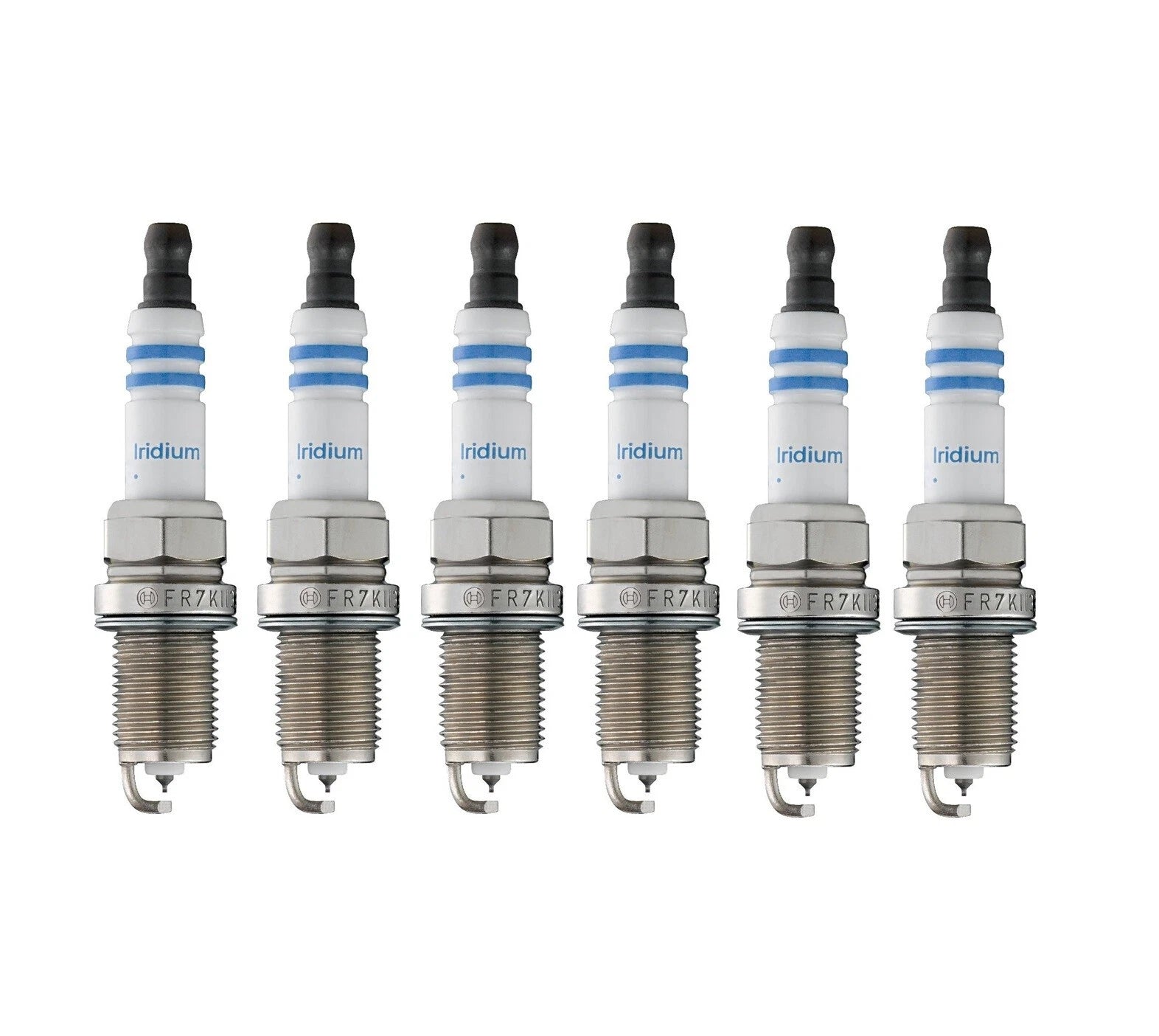 Set of 6 Spark Plugs for Buick Allure, Cadillac CTS, Escalade, Camaro (Bosch Iridium)