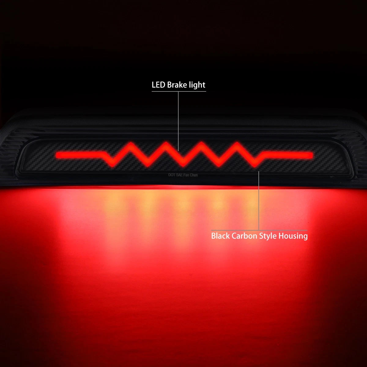 LED Carbon Third Brake Light for Toyota Tundra (2007–2017)
