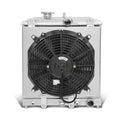 Full Aluminum Radiator + Red Fan for Honda Civic/Del Sol/Integra (Auto)