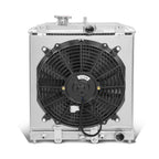 Full Aluminum Radiator + Red Fan for Honda Civic/Del Sol/Integra (Auto)