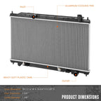 OE Style Aluminum Radiator for Nissan Maxima (2004–2006) DPI-2693