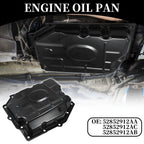 Engine Oil Pan No. 52852912AA/52852912AC for Dodge Challenger (2009–2010) Black