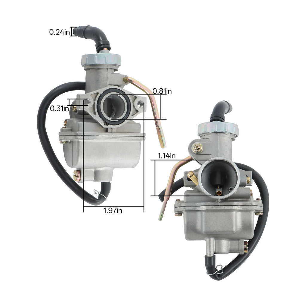 Carburetor with Air Filter for Honda XR50 CRF50 XR80 XR80R (2000–2023)