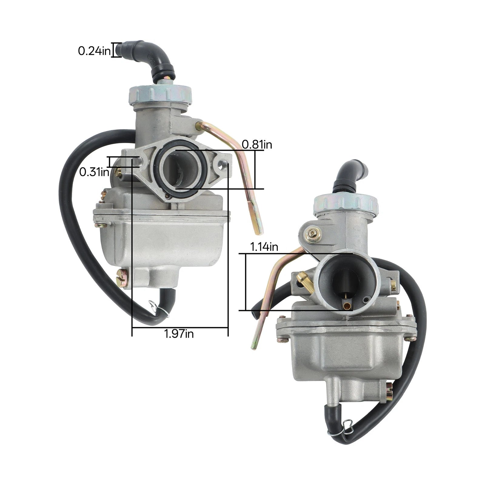 Carburetor with Air Filter for Honda XR50 CRF50 XR80 XR80R (2000–2023)