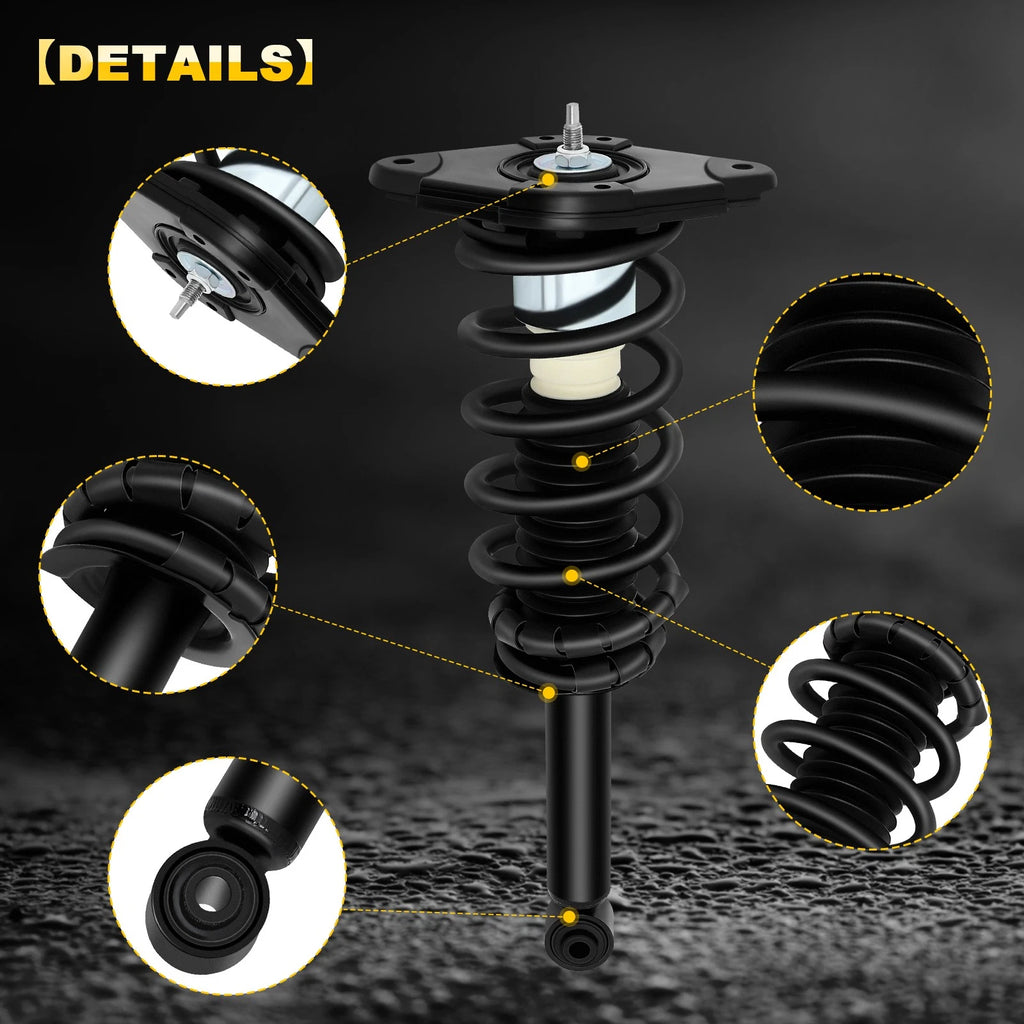 Set of 2 Rear Complete Struts Springs for Nissan Sentra (2000–2006)