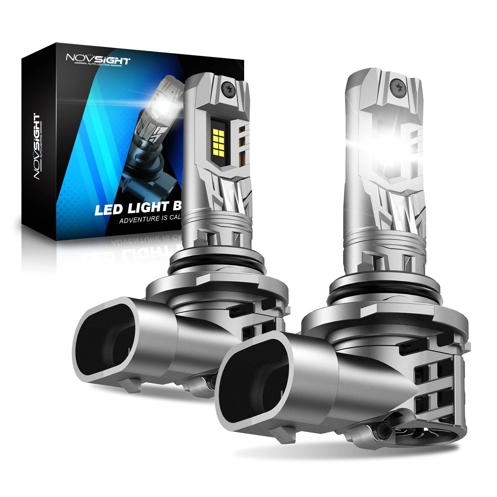 2X 9005 HB3 LED Headlight Bulbs 20000LM 6500K for NOVSIGHT