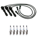 NGK 7mm Wire Set & Denso Platinum Spark Plug Kit for Sedona XG300 (2002–2006)