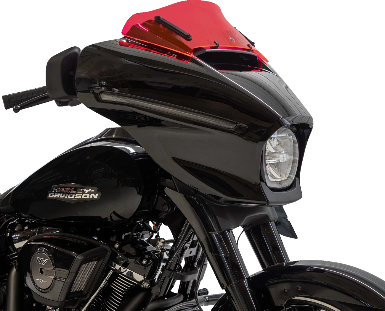Klock Werks Kolor Flare Windshield 6.5" for Harley FLHX (2014–2023) - Pink Ice KWW-01-0736