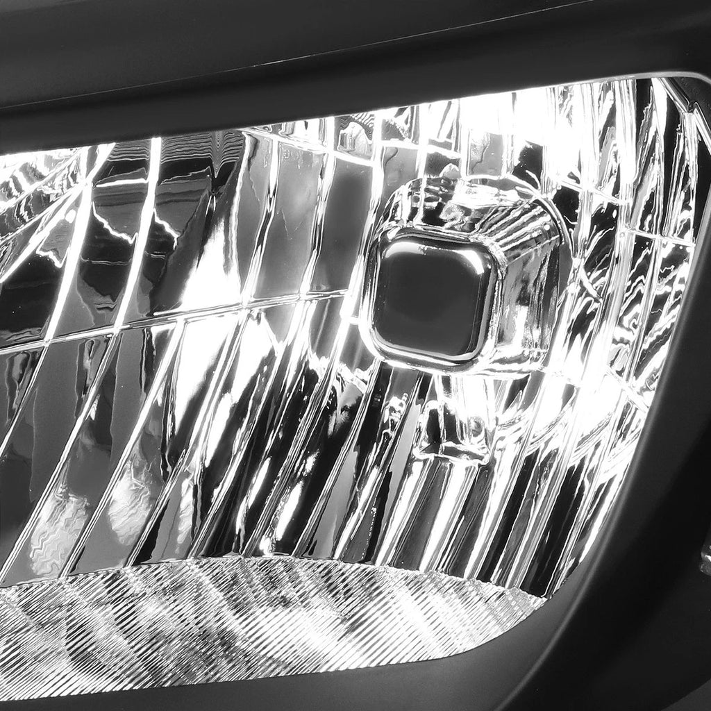 Set of 2 Black Clear Signal OE Style Headlights for Chevy Traverse (2013–2017)
