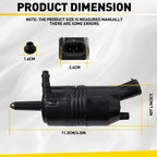 Set of 2 Windshield Washer Pumps for Chevy Blazer (1987–2005) 172189