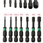 1/4 Inch Hexagon Quick Change Screwdriver Bit for Power Drill (50mm)