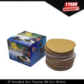 Set of 100 6" 320 Grit Hook and Loop Sanding Discs