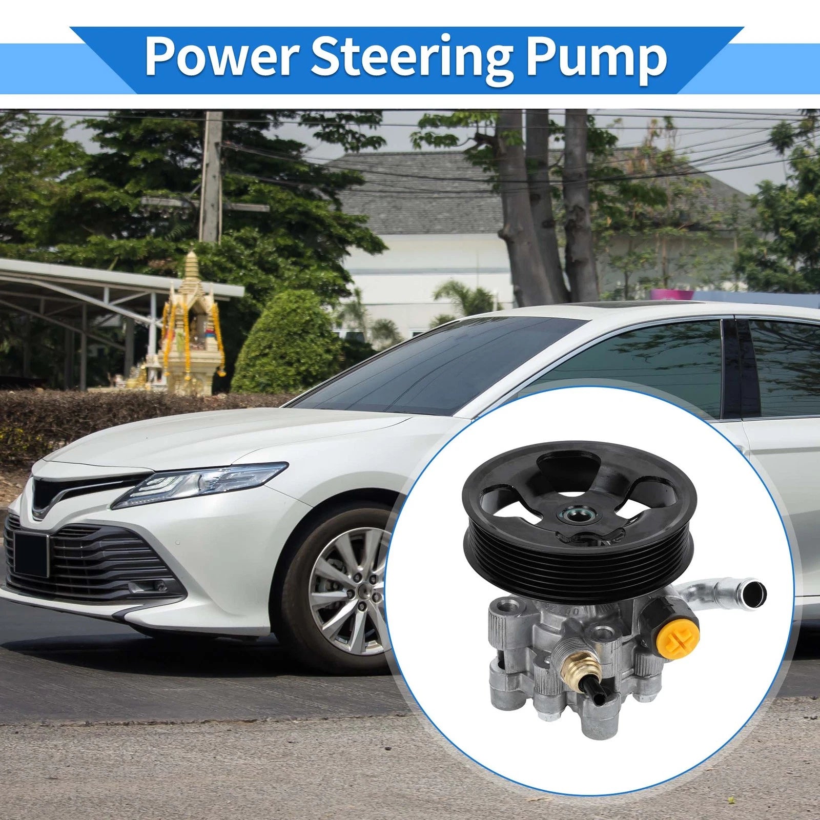 Power Steering Pump with Pulley for Toyota Camry Solara (2000–2003) 44310-06071