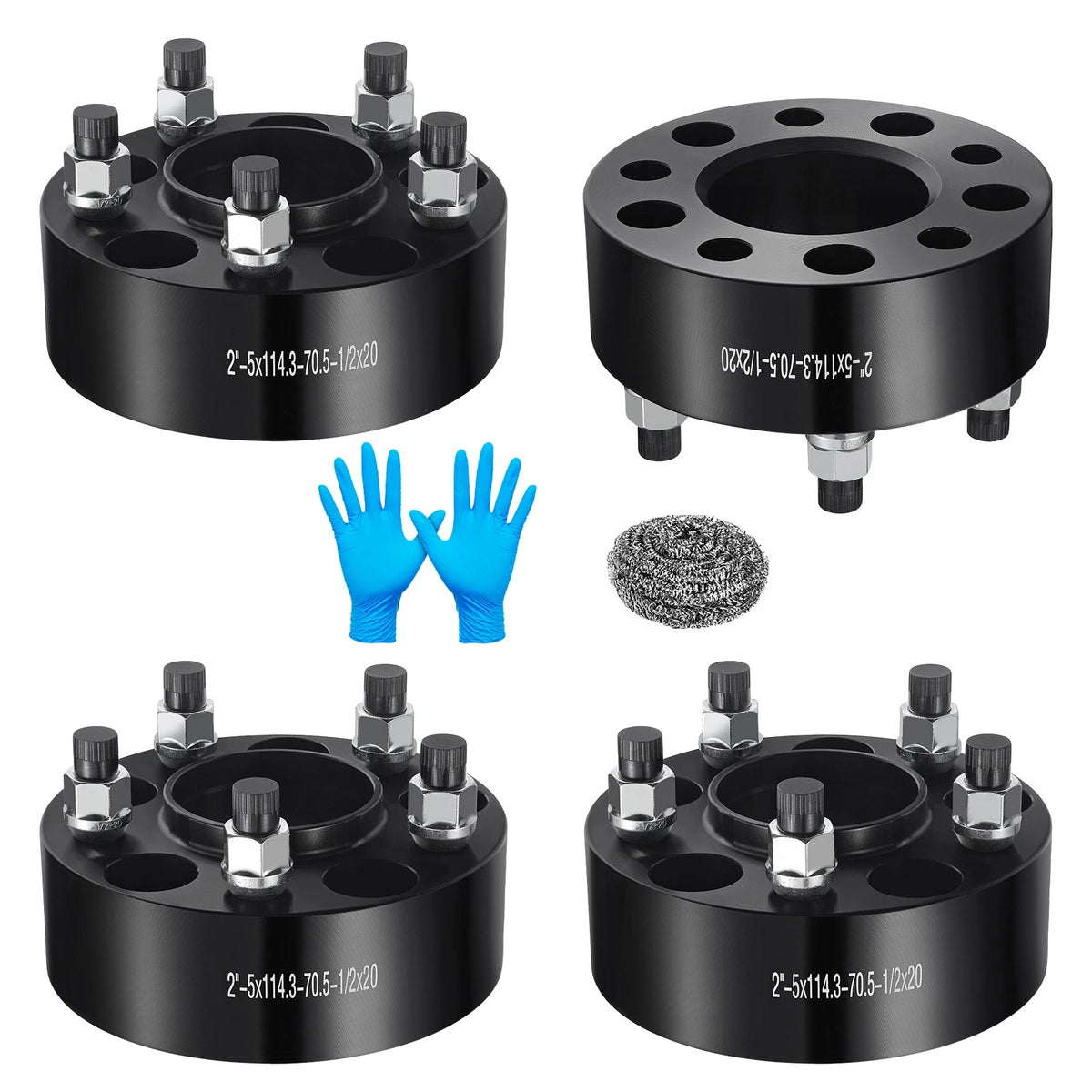 2" Hubcentric 5x4.5–5x114.3 Wheel Spacers for Ford (2005–2024)