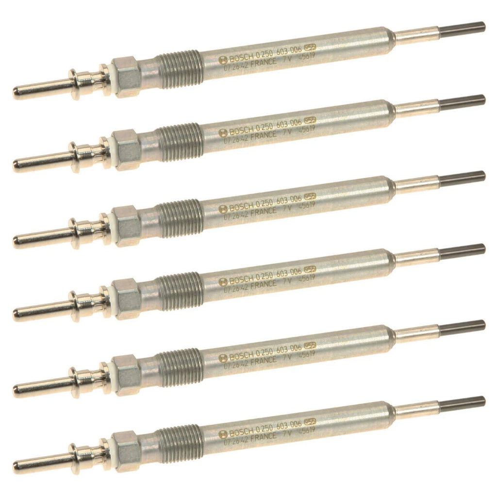 Set of 6 Diesel Glow Plugs for BMW F10 F02 F15 535d xDrive X5 xDrive35d