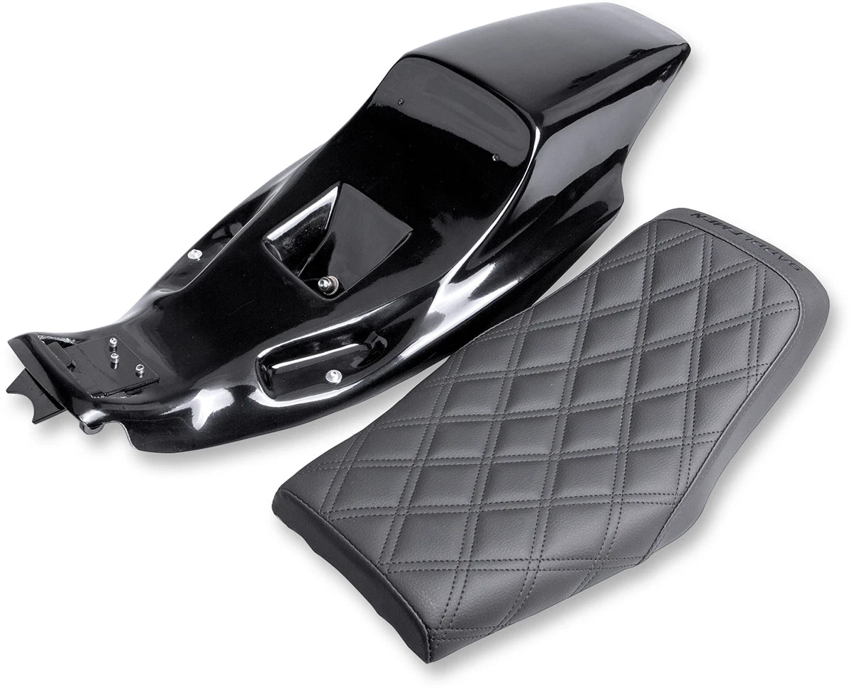 Saddlemen Eliminator Seat Kit for XL (2004–2020) Z4281 Lattice Stitched