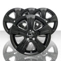 Set of 4 17" 5 Spoke Wheel Skins for 2010-2012 Dodge Caliber - Gloss Black