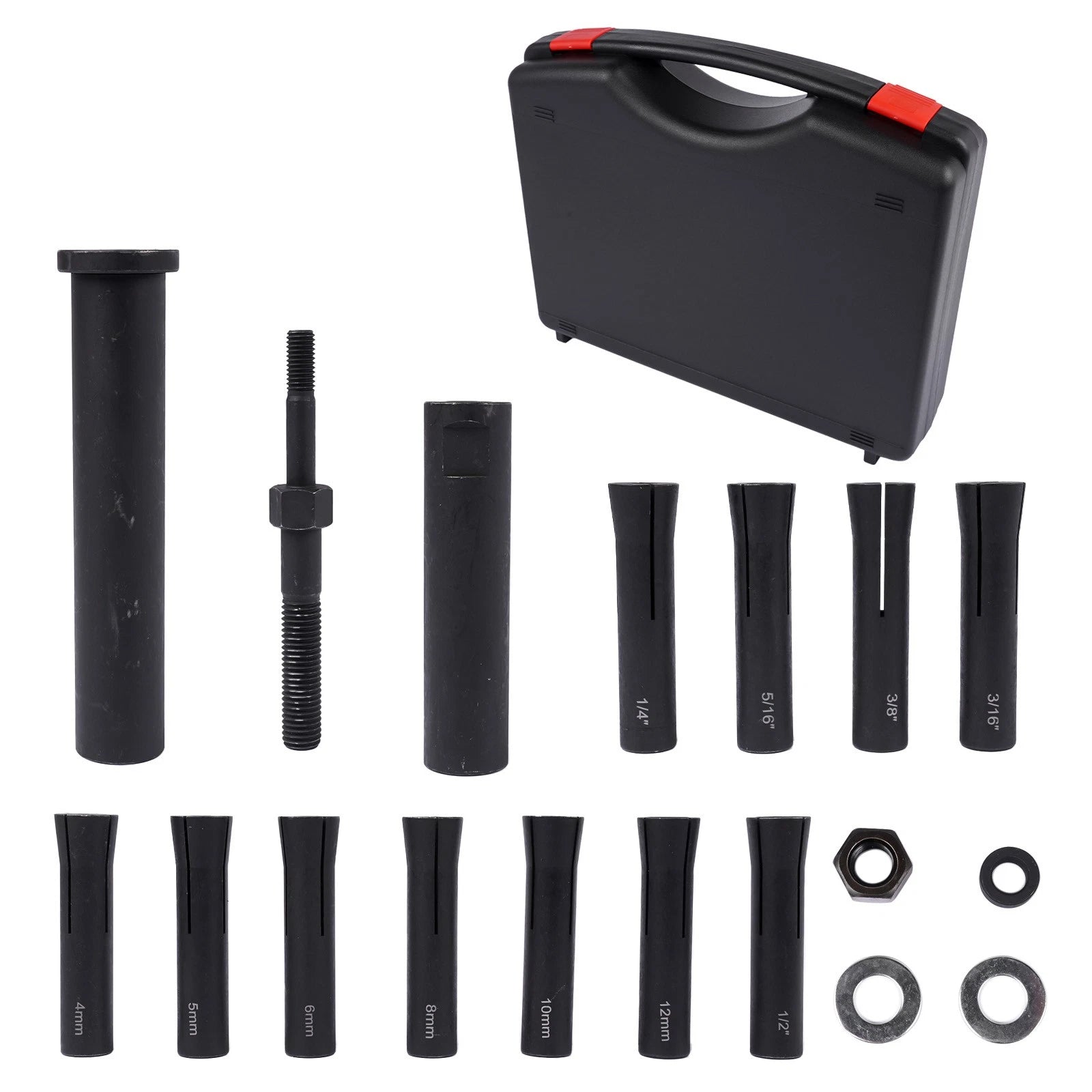 Set of 4 In-Line Dowel Pin Pullers for Imperial & Metric (95400)