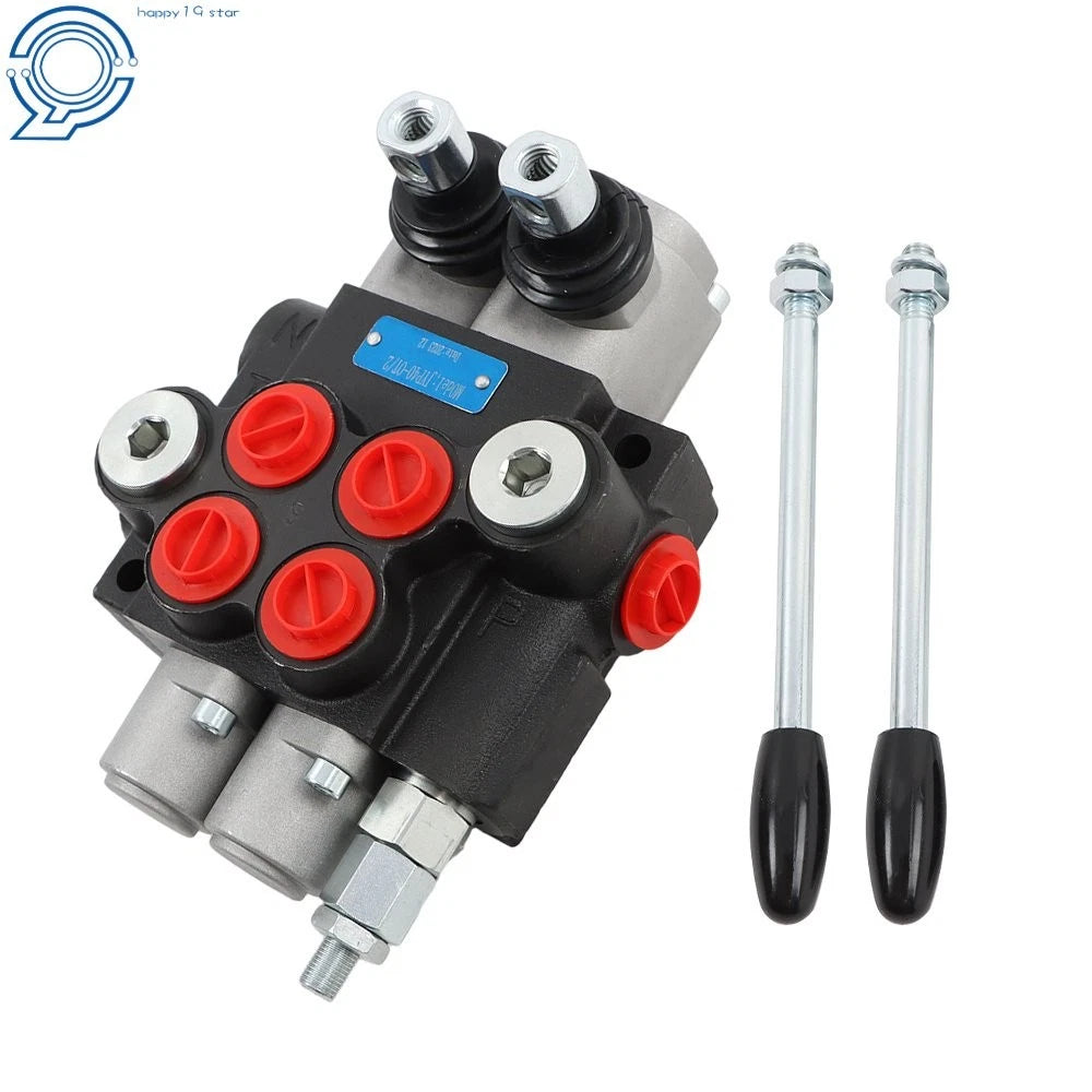 BSPP 2 Spool Control Valve 3600 PSI 11GPM for Skid Steers