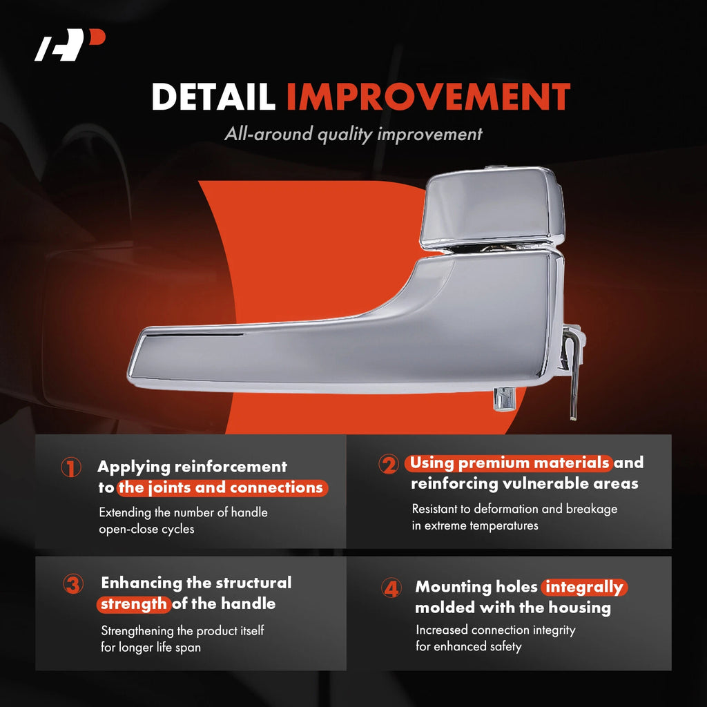Front Left Plastic Interior Door Handle for Pontiac Montana (2005-2009)