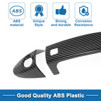 Door Handle Cover Trim for Ford Fiesta (Carbon Fiber, Black)