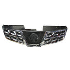 Replacement Black Chrome Plastic Front Grille for Toyota Hilux (2005–2015)
