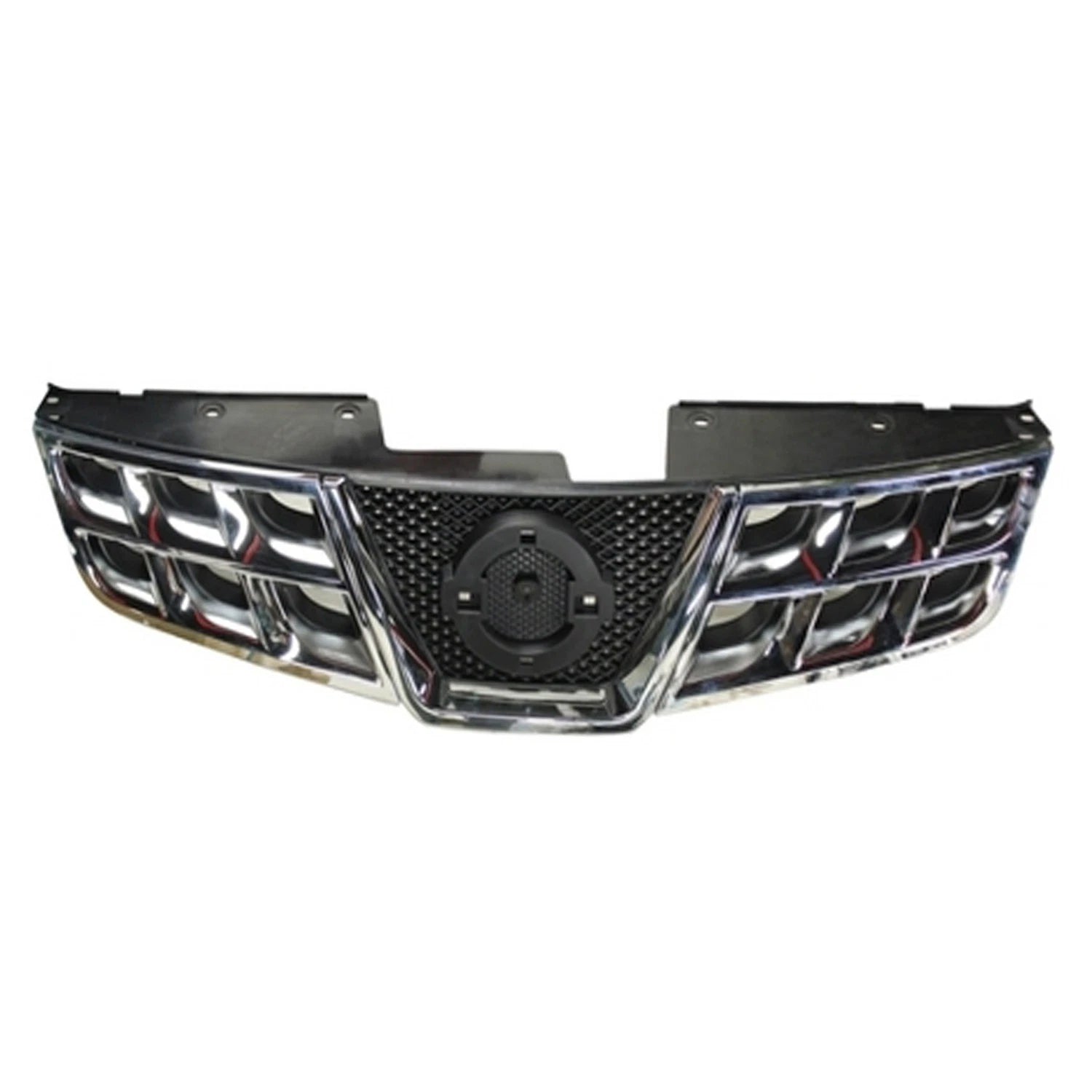 Replacement Black Chrome Plastic Front Grille for Toyota Hilux (2005–2015)