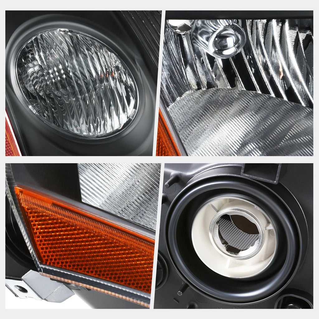 Passenger Side Headlight Lamp for Nissan Sentra 2.5L (2007–2009) Black