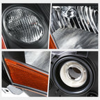 Passenger Side Headlight Lamp for Nissan Sentra 2.5L (2007–2009) Black