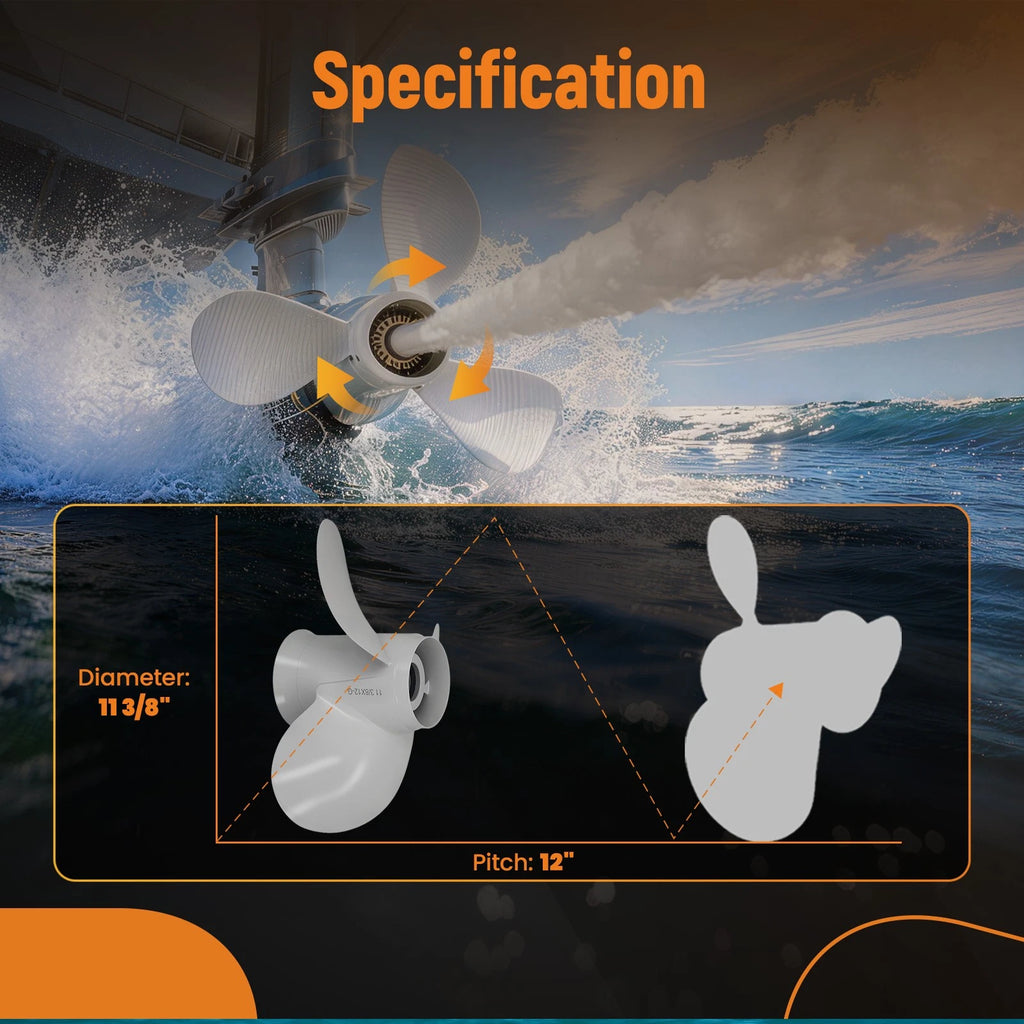 3 Blade Propeller for Yamaha 25-70HP