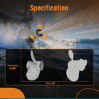 3 Blade Propeller for Yamaha 25-70HP