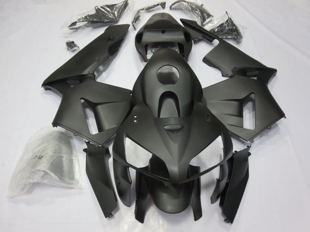 Fairing Kit for Honda CBR 600RR (2005–2006) - Matte Black ABS Plastic
