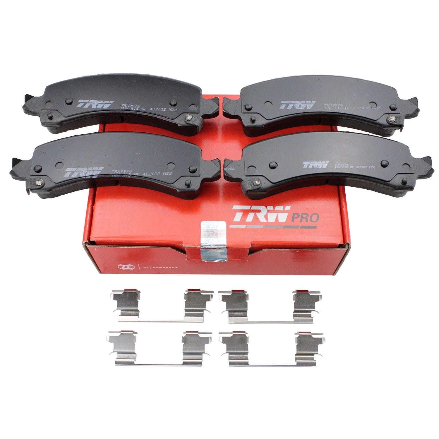 Set of 4 TRW Pro Rear Metallic Brake Pads for Chevy Express 2500 GMC Savana 3500