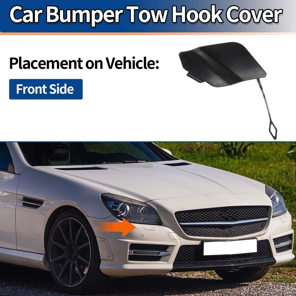 Front Bumper Tow Hook Cover for Mercedes-Benz SLK W172 (No.A1728852623) Unpainted