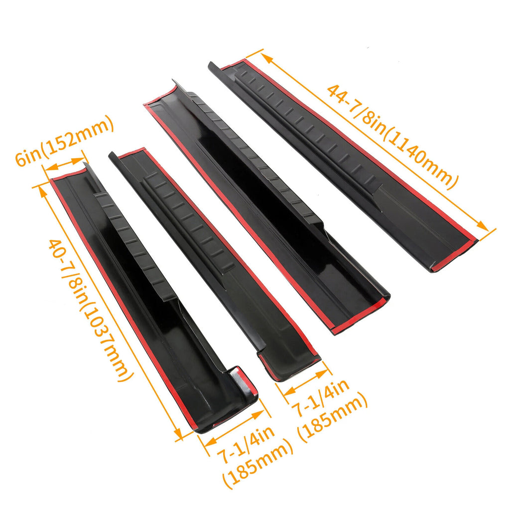 Rocker Panel Covers for Chevy Silverado Sierra Crew Cab (2001–2006)
