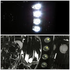 Smoked Housing Amber Corner Headlights with LED DRL for Dodge Ram Pickup (1994–2002)