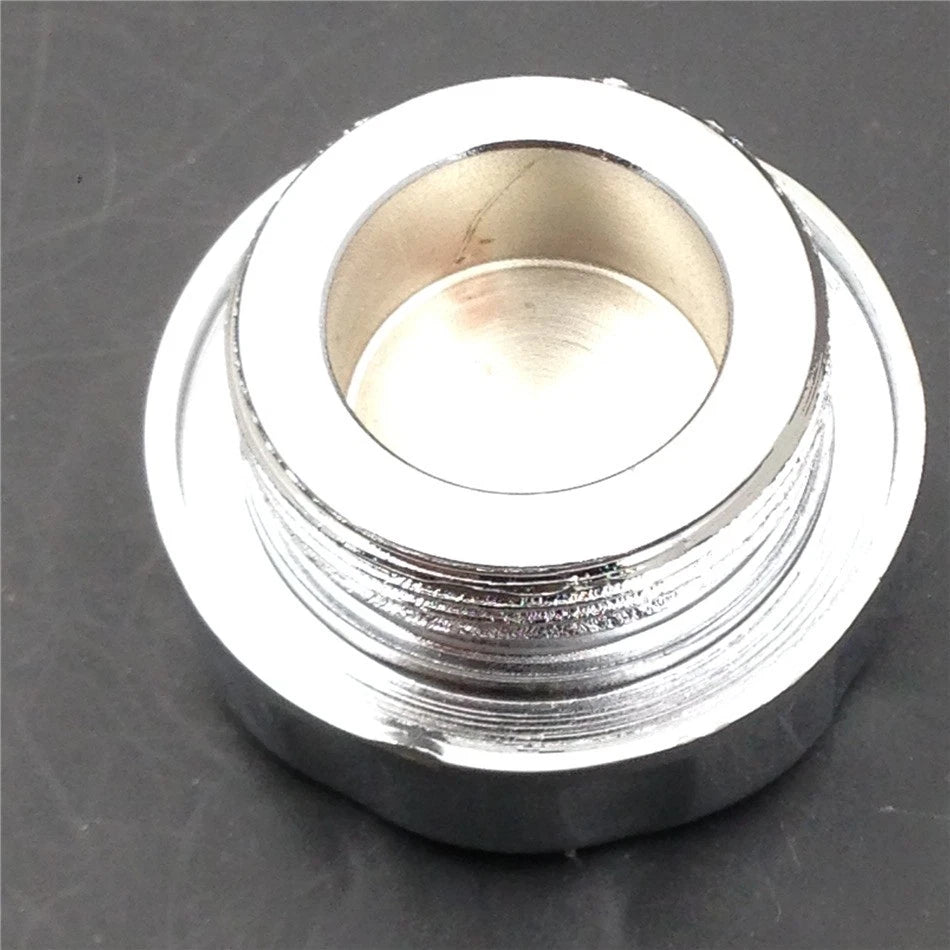 Chrome Brake Fluid Reservoir Cap Cover for Kawasaki ZZR600 (2005–2007) / ZX14R (2006–2012)