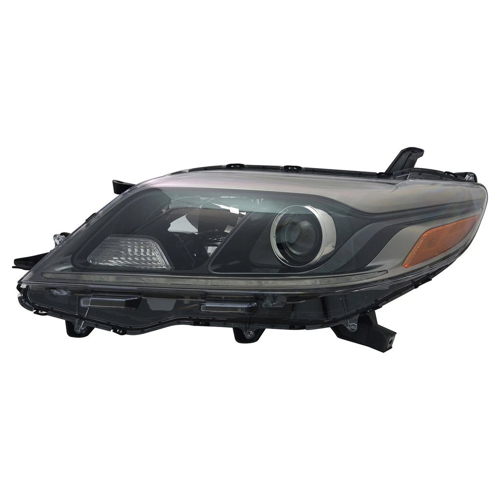 Replacement Driver Side Halogen Headlight Assembly w/LED Daytime Running Lamp