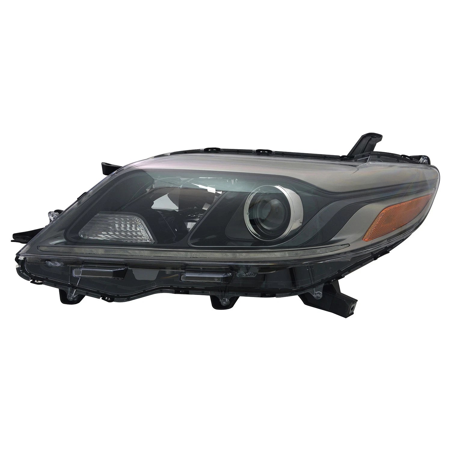 Replacement Driver Side Halogen Headlight Assembly w/LED Daytime Running Lamp