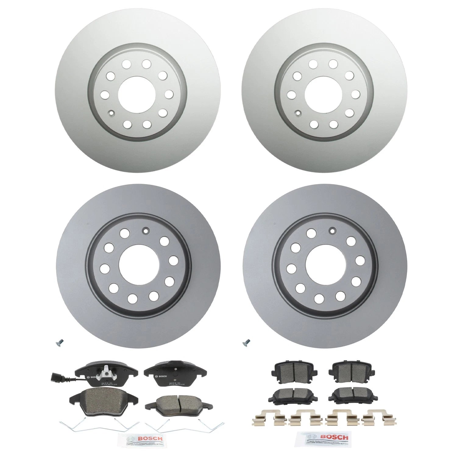 Brake Rotor & Bosch Ceramic Pad Kit for Audi A3, VW Eos, GTI, Jetta, Passat (2006–2016)