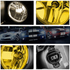 Set of 2 Amber Lens Bumper Fog Lights for GMC Sierra 2500HD/3500HD (2015–2016)