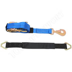 Set of 4 Blue Axle Straps for Car Hauler Trailer
